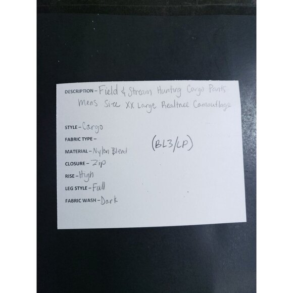 Field & Stream Hunting Cargo Pants Men's Size XX Large Realtree Camouflage - Picture 9 of 10